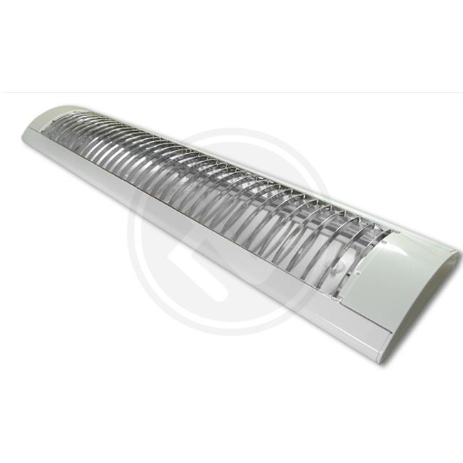 LED armatuur 120cm slank raster met 4000K LED buizen