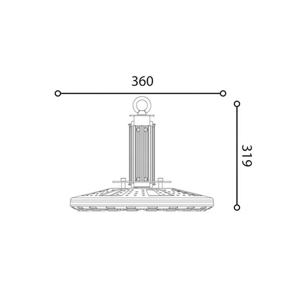 High bay PPt-150W 5000K lamp