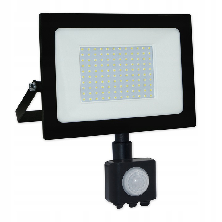 LED Bouwlamp SMD Tiga 50W 4000K Zwart PIR