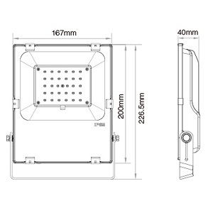 LED Floodlight 30W RGB + CCT Mi-Light - FUTT03