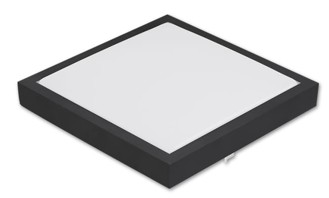 LED paneel opbouw vierkant 24W Proma 4000K zwart