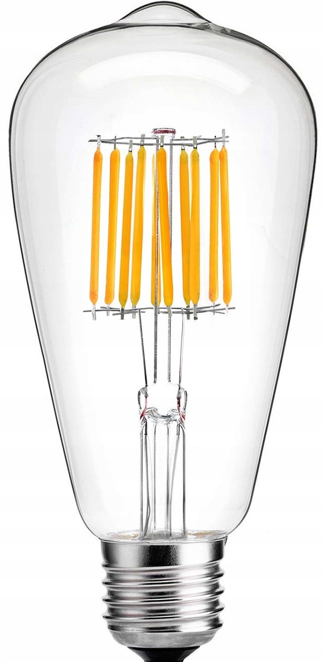 Set 6x E27 LED filament 10W 1000lm decorative bulb