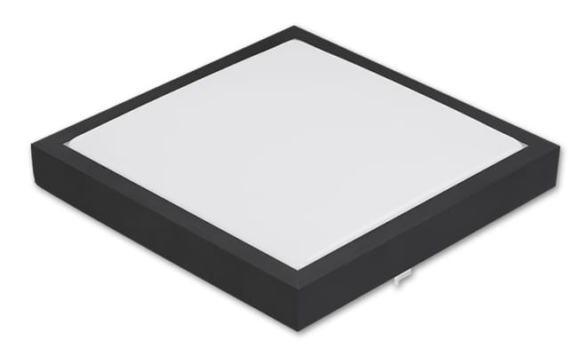 Surface mounted square LED panel 18W 4000K black