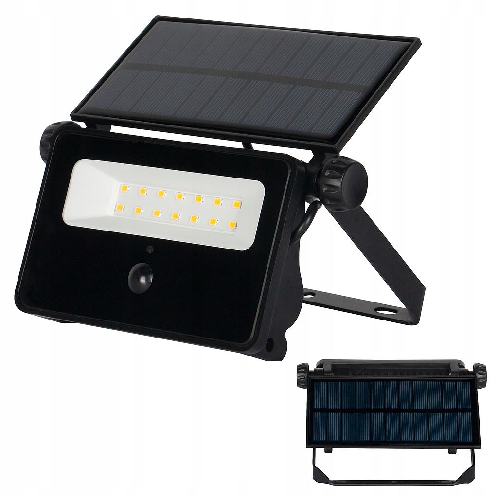 Solar LED-schijnwerper 30W 4500K Zwart