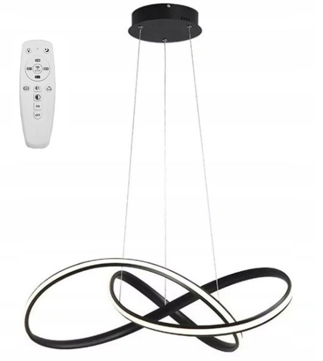 Kroonluchter CARINI 44W LED met afstandsbediening en instelbare lichtkleur