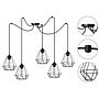 Loft Light Home Spider 5 hanging lamp, black