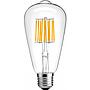 Set 6x E27 LED filament 10W 1000lm decorative bulb