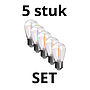  LED-lamp E27 Filament Vita ST14 2700 1W PC, 5 stuks